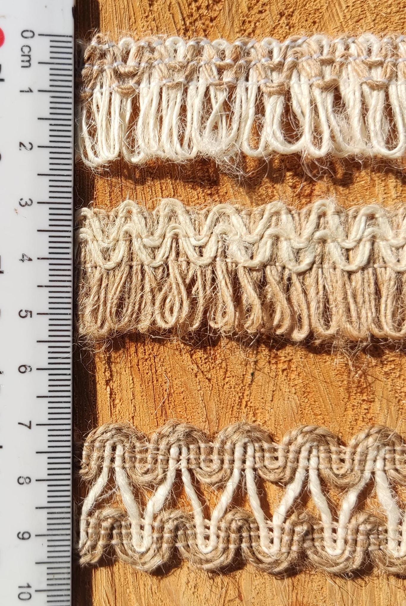 2.5cm width Hessian Burlap Ribbon- Rustic Jute Woven Trim- Per yard - For Wedding decor, Glass Jar DIY, Festival Crafts, Gift Wrapping