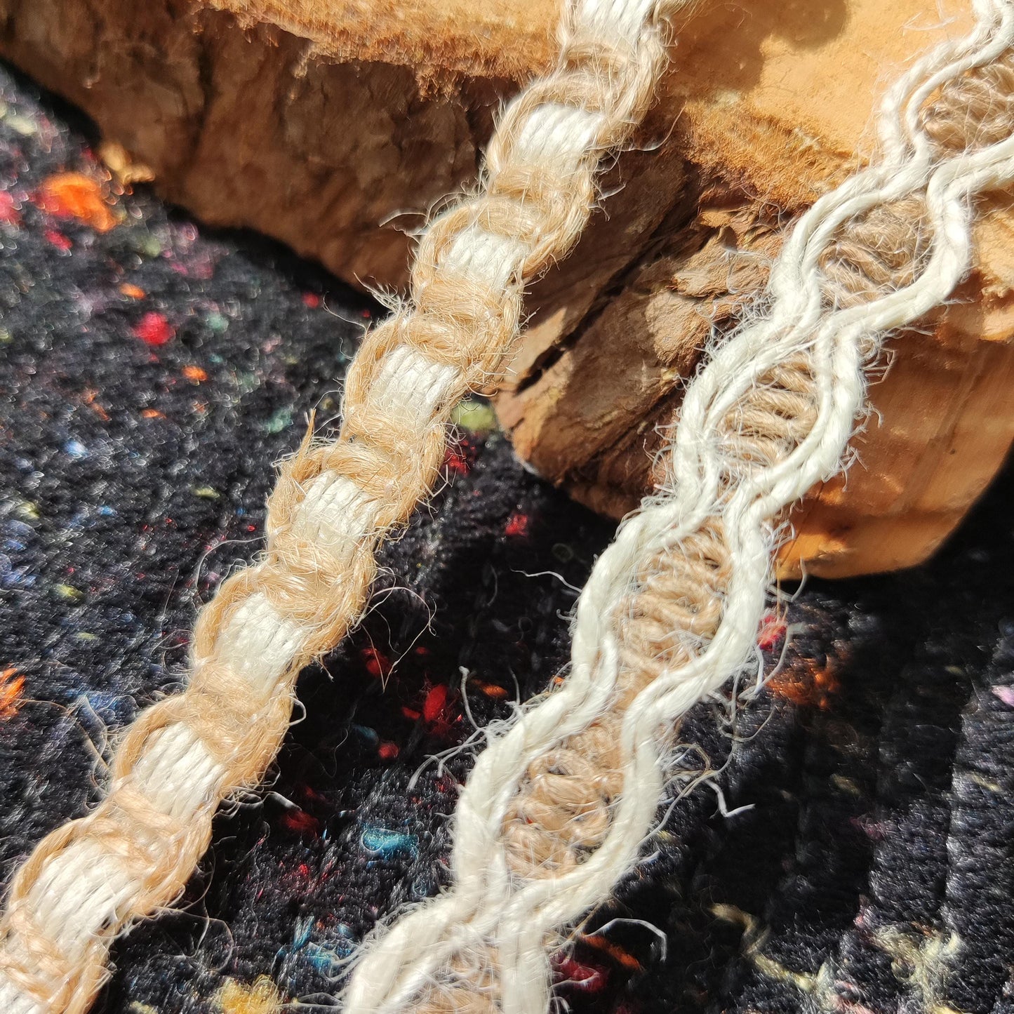 1.2cm Narrow Natural Hessian Burlap Ribbon -Per yard - For Wedding decor, Glass Jar DIY, Boho Chic Crafts, Gift Wrapping