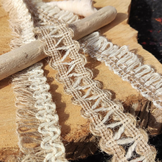 2.5cm width Hessian Burlap Ribbon- Rustic Jute Woven Trim- Per yard - For Wedding decor, Glass Jar DIY, Festival Crafts, Gift Wrapping