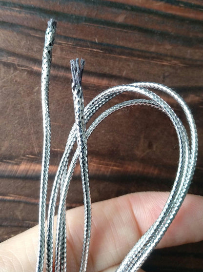 2mm Strong Metallic String with Cotton rope middle core - Lurex Craft Cord for Christmas Decor, Gift Wrapping
