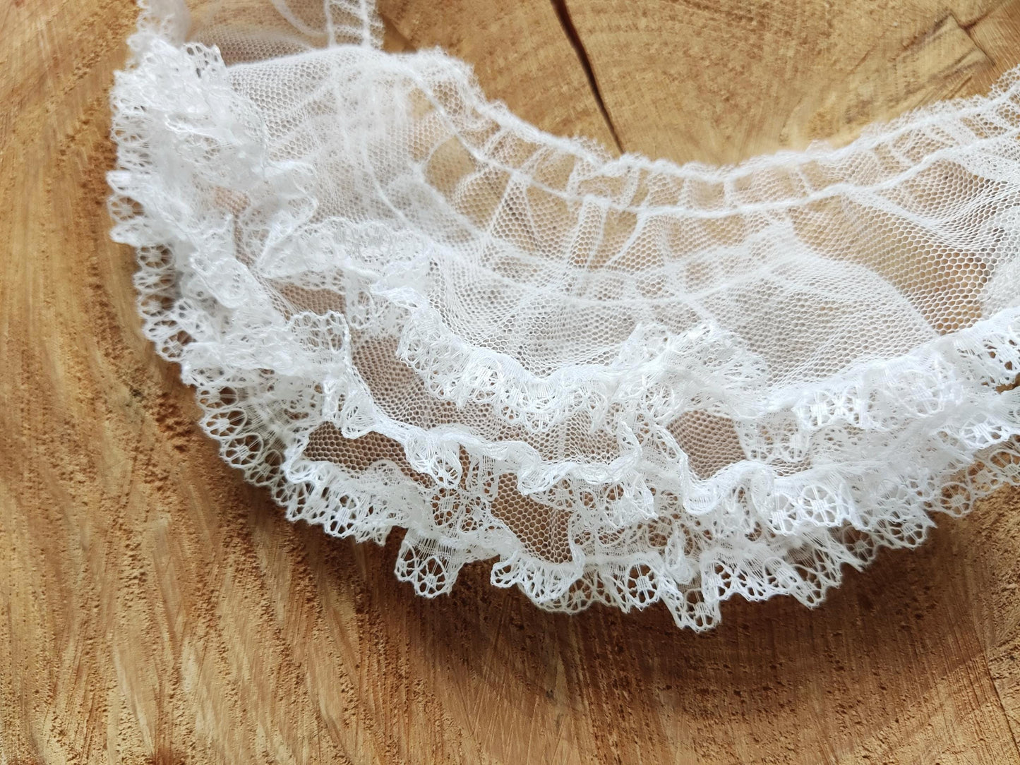 Volume Creating Gathered Mesh Trim- Per yard- 5cm Width Ruffle Border For Petticoat DIY, Tutu Underskirt, Doll Clothes Making