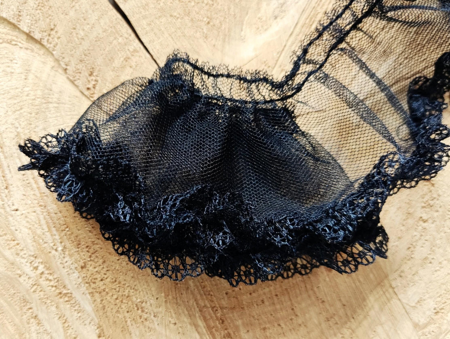 Volume Creating Gathered Mesh Trim- Per yard- 5cm Width Ruffle Border For Petticoat DIY, Tutu Underskirt, Doll Clothes Making
